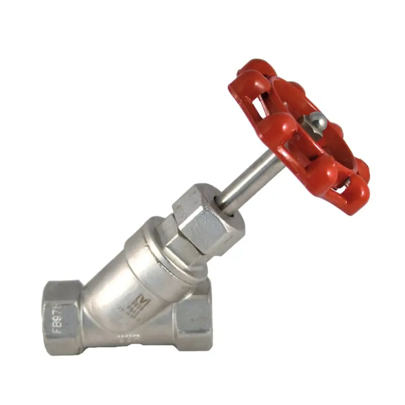 Y-klepafsluiter, type V606, rvs, 2x binnendraad, PN 40, 1" Uitverkoop