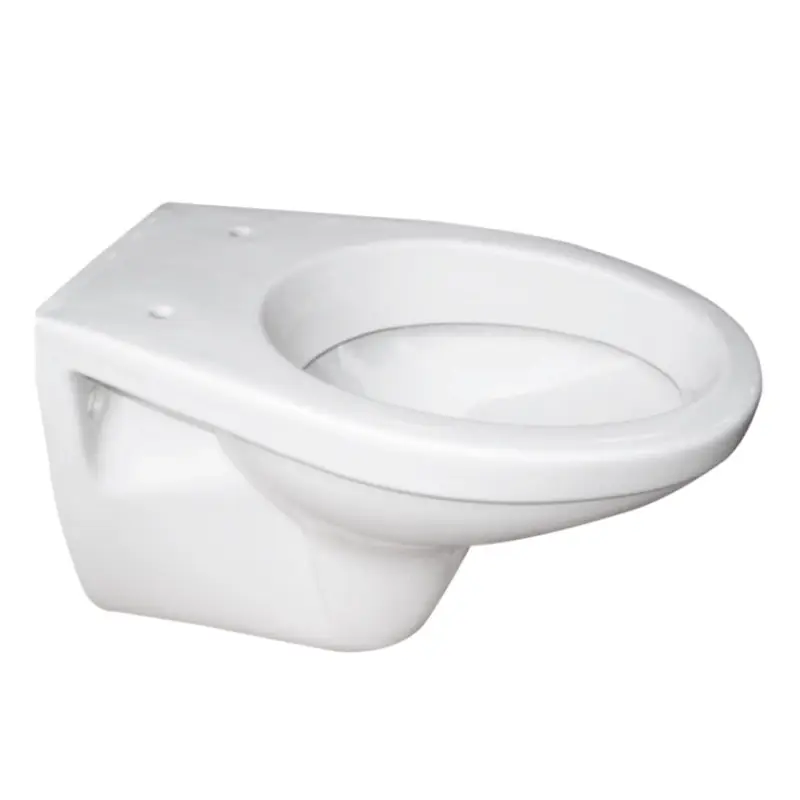 Wandcloset, type Zico, diepspoel, pijp kort, 360 x 360 x 510 mm, glans wit Modern