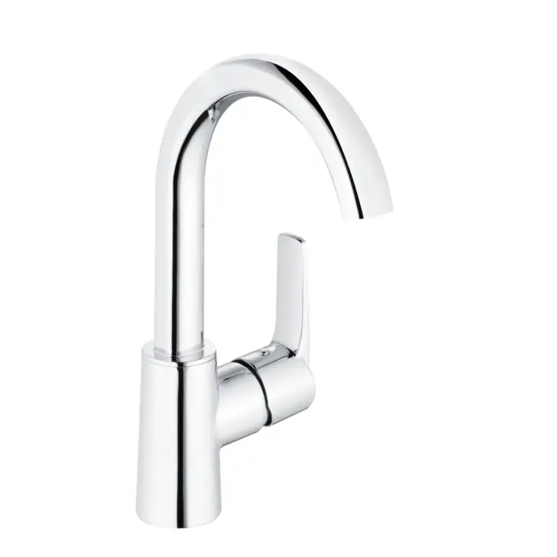 Wastafelmengkraan, serie Alpha 300, hendel, hoog model, met afvoerset, chroom, 3/8" Superprijs