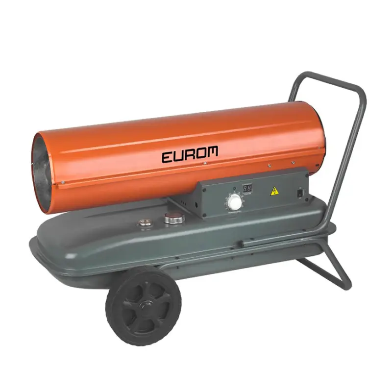 Voordeelprijs EUROM heteluchtkanon, diesel/petroleum, mobiel, type Fireball 37T, 32 liter, 37 kW