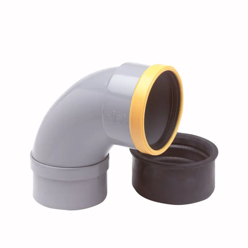 Wavin Wafix betoninlaat 90°, pvc, 1x manchet, KOMO, SN8, 160 mm, S/SP Beperkt Aanbod