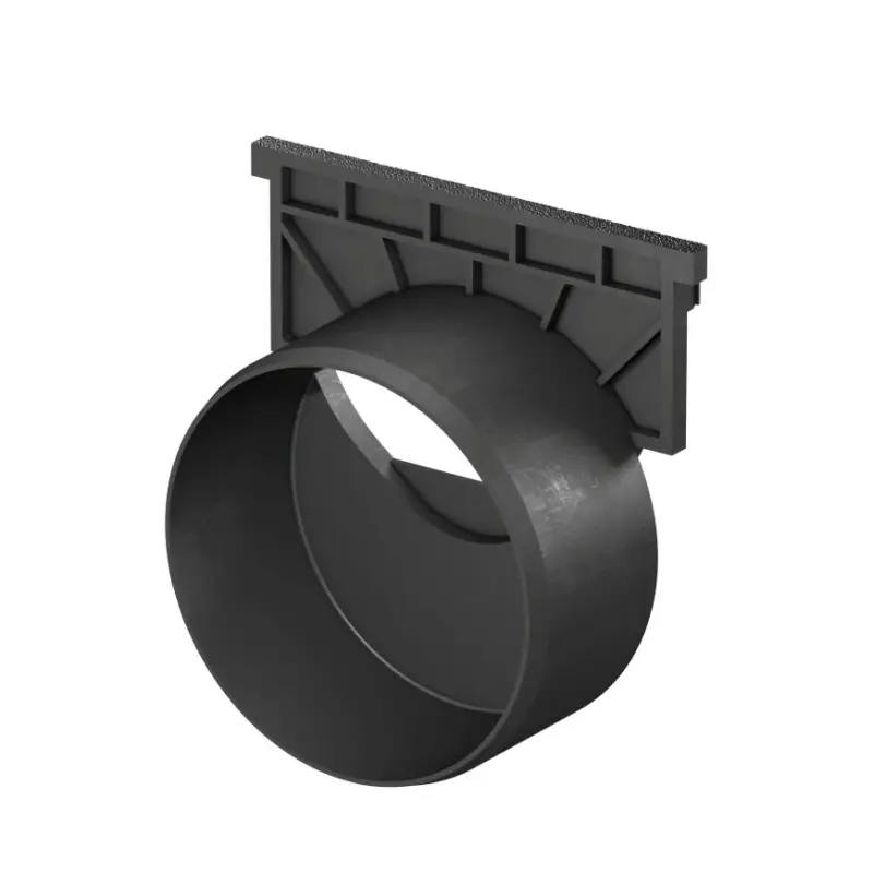 ACO eindstuk met uitloop, type Euroline/Hexaline, pe, 12,5 x 13,5 cm, 110 mm Exclusief