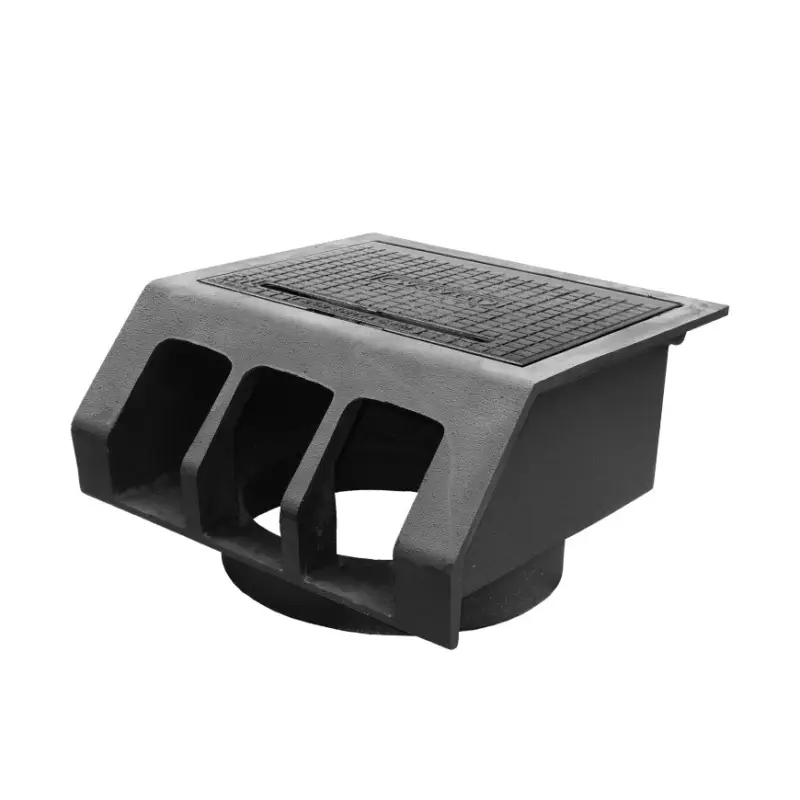 Actieprijs Wavin Tegra/Highline trottoirkolk kop, rws, gietijzer, C250, 450 x 450 mm