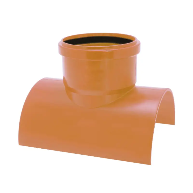 Airfit klemzadel, inwendig lijm x manchet, pvc, roodbruin, 90°, 125 x 110 mm Origineel