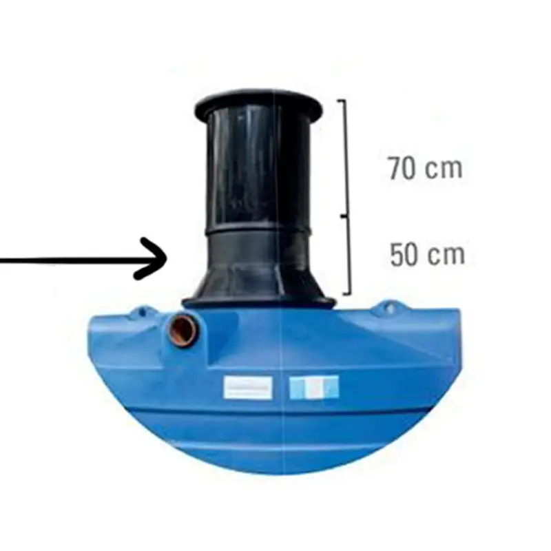 Aanbieding Extra ophoging t.b.v. regenwatertank, 50 cm, &Oslash; 800/630 mm