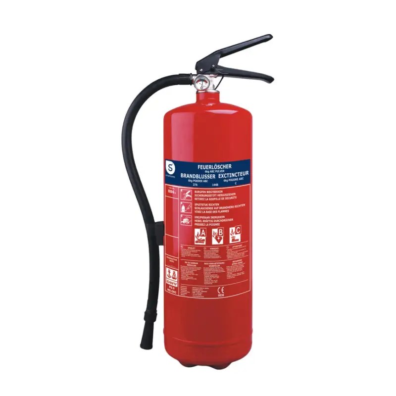 Weekendaanbieding Smartwares brandblusser, poeder, ABC, BB6 rood, 6 kg