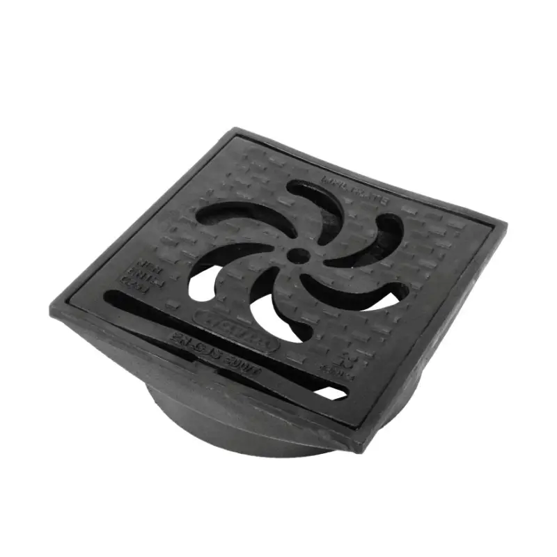 Wavin Tegra/Highline straatkolk kop, waaiermotief, gietijzer, C250, 334 x 334 mm Beperkte Voorraad