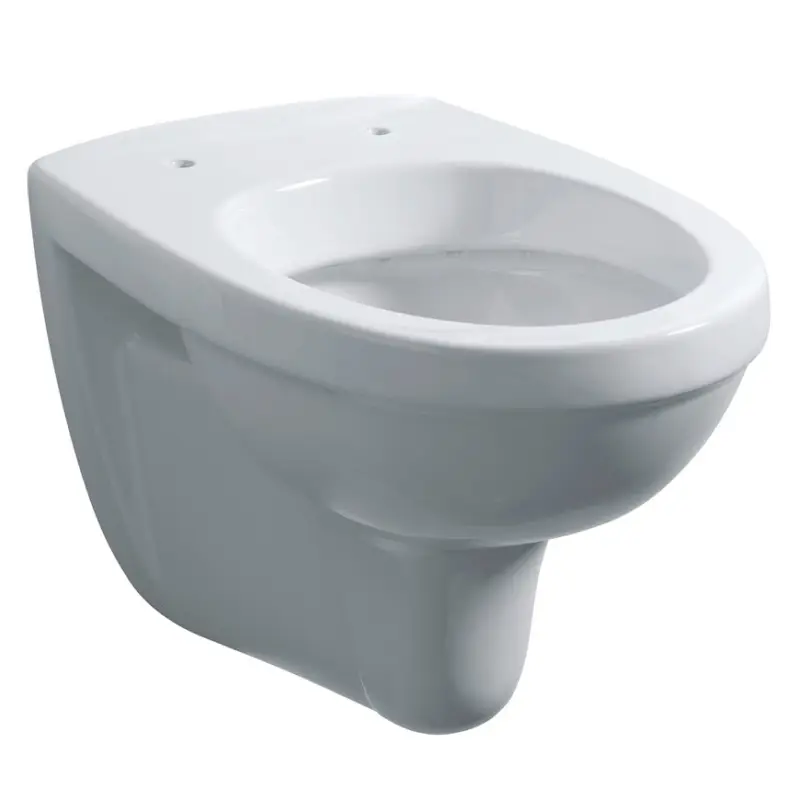 Wandcloset, type Trevi, diepspoel, pijp kort, 355 x 350 x 490 mm, wit, verkort model Handgemaakt