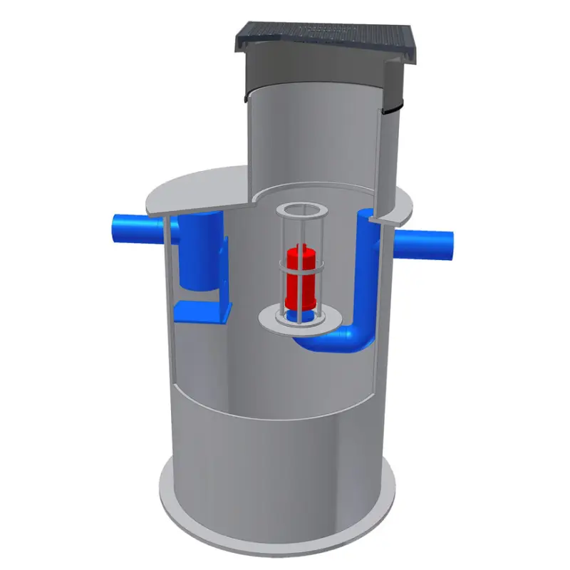 Alleen Vandaag Olie- & benzineafscheider, aardinbouw, hdpe, 10 l/s, olie 248 liter, slib 1000 liter, D-400 kN