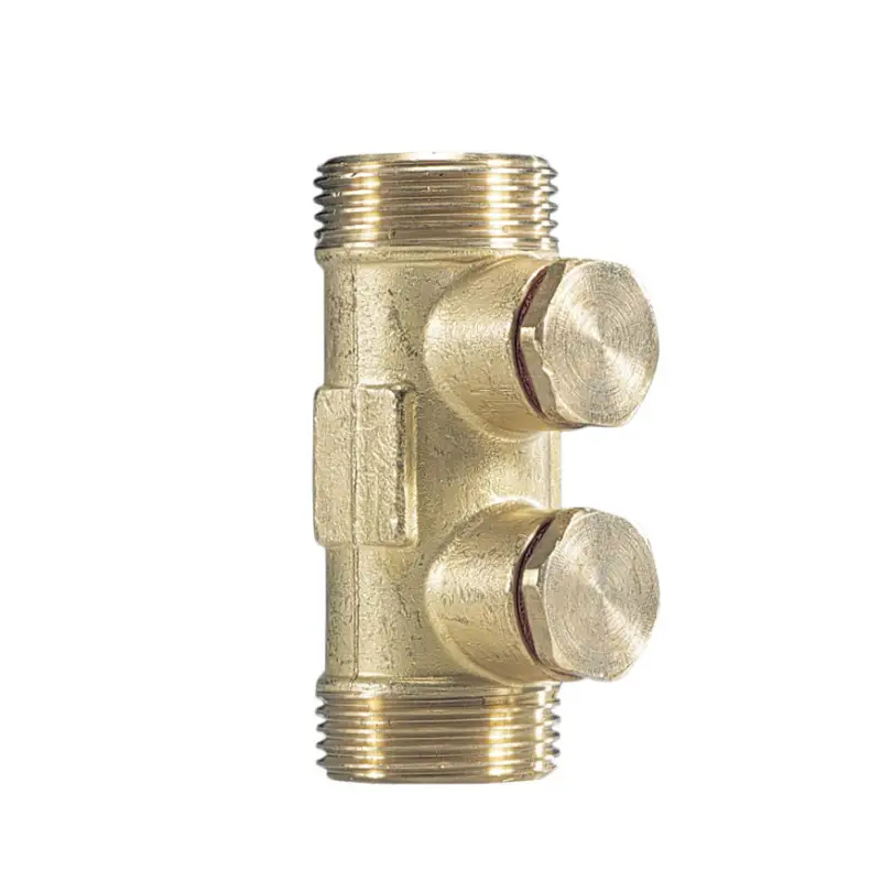 Watts keerklep, messing, 2x buitendraad, EA beveiliging, type S, incl. aftap + controlenokken, 1" Professioneel