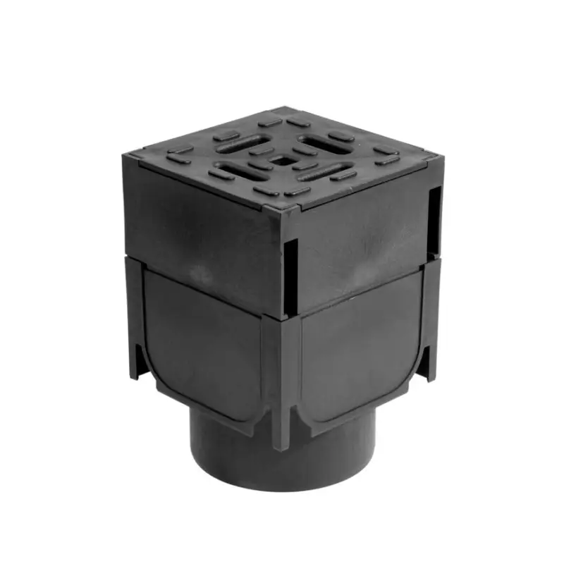 ACO hoekstuk, type Slotline/Hexaline, pe, incl. pe sleufrooster, A15, 12,6 x 12,6 x 14,6 cm Trendy