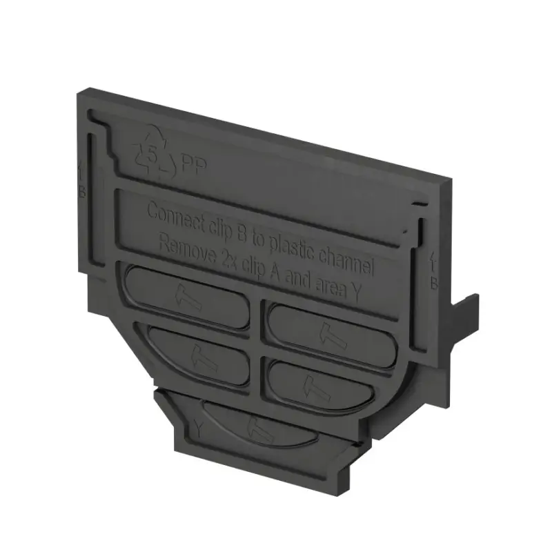 ACO eindstuk, type Euroline/Hexaline, pe, zwart, 12,5 x 9,7 cm Shop Nu