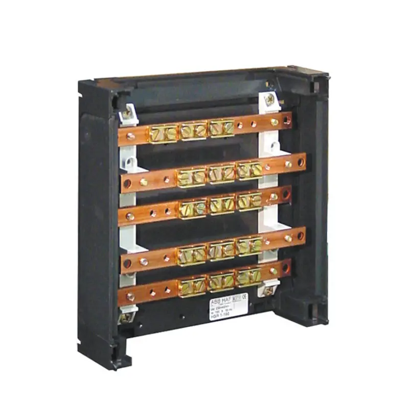 Aanbieding ABB railkast, type HSR1-160, 160A, 5 rails 15 x 4 mm, 220 x 220 mm