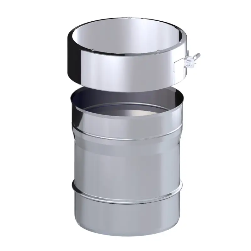 Actieprijs Dinak Dinaflex, rookgasafvoer overgangsstuk SW - flex, type 10F, 130 - 125 mm