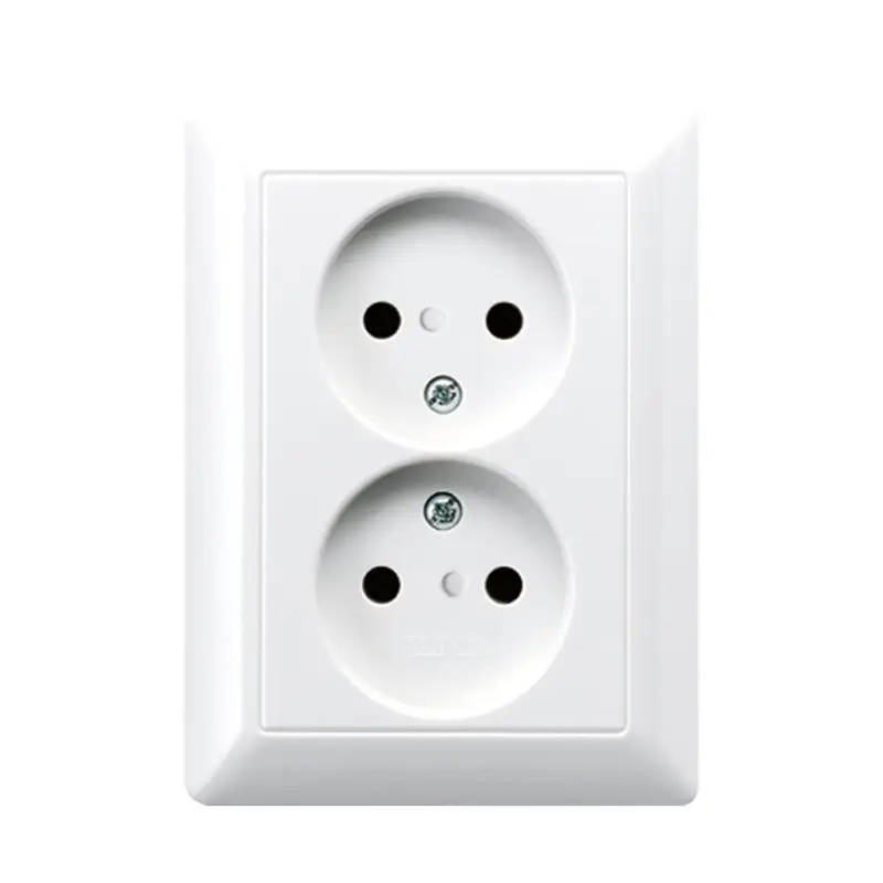 Aanbieding Jung wandcontactdoos, AS range, zonder RA, dubbel, alpin wit