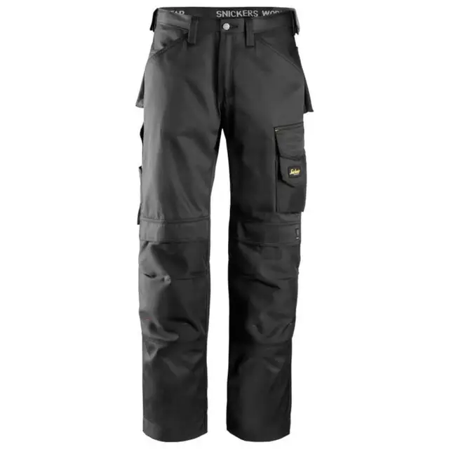 In De Mode Snickers Workwear 3312 AllroundWork, Dura Twill werkbroek Zwart - Maat 54