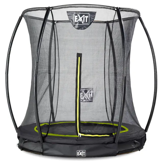 EXIT Trampoline Silhouette Inground Zwart - Ø 244 cm Safety Net Geld-Terug-Garantie