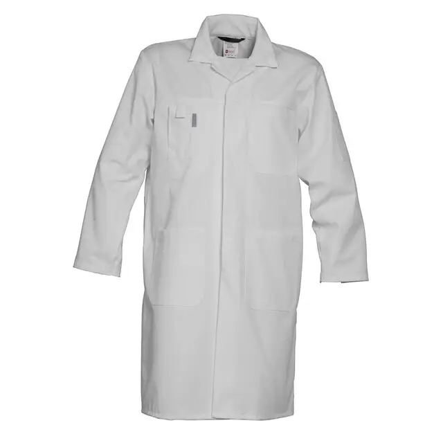 Premium HAVEP Basic Lange Jas/Stofjas Wit Maat 64