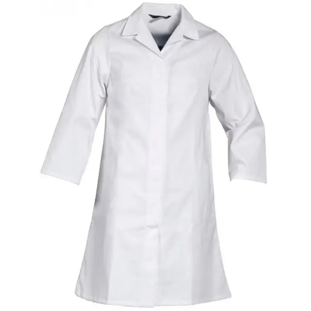 Handgemaakt HAVEP Lange Stofjas Wit Maat 36