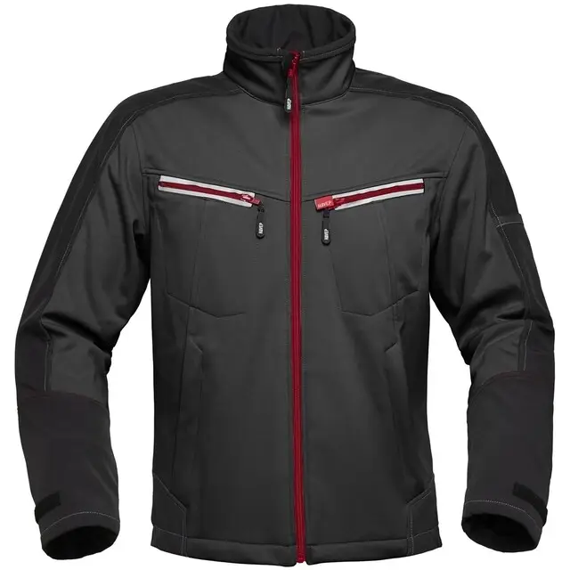 Laatste Versie HAVEP Attitude Softshell Jas Zwart/Charcoal Grijs Maat S