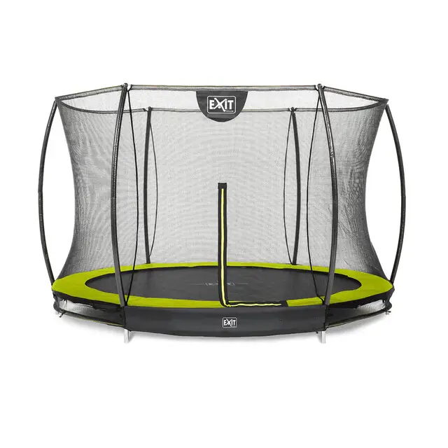 EXIT Trampoline Silhouette Inground Limoen - Ø 305 cm Safety Net Authentiek