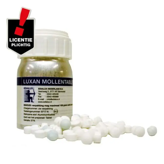 Luxan Mollentabletten - 100 Gram(Licentie 4 verplicht) Geld-Terug-Garantie