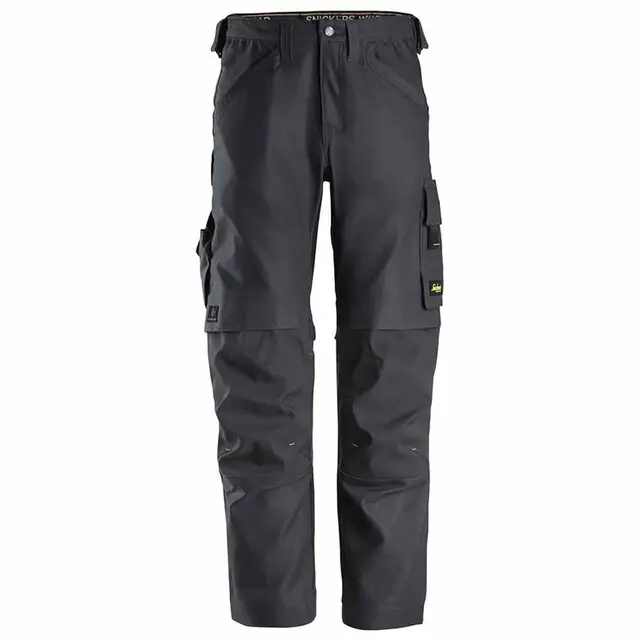 Snickers Aw Canvas+ Strtch Trouser 6324 Staal Grijs(5858) Maat 050 Modern
