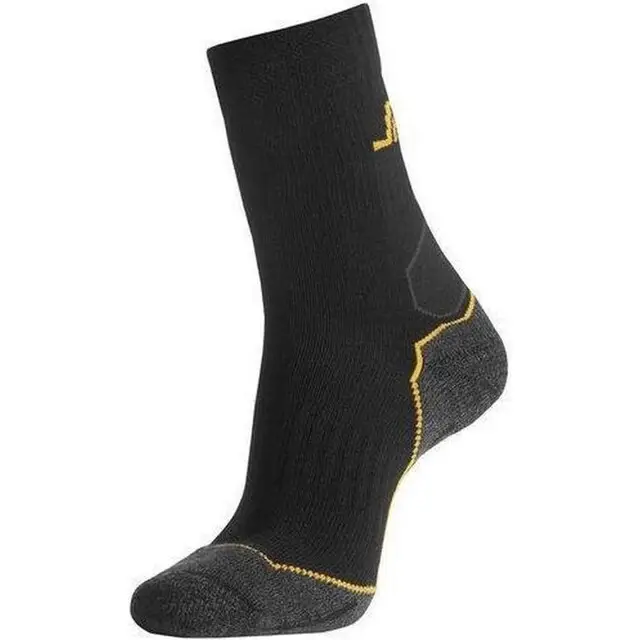 Snickers Mid Socks, Wool Mix, Zwart - Donker Grijs (0418) - Maat 39 Koop Online