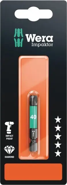 Exclusief 867/4 Imp Dc Zb Impaktor Torx® Bits, Tx 40 X 50 Mm