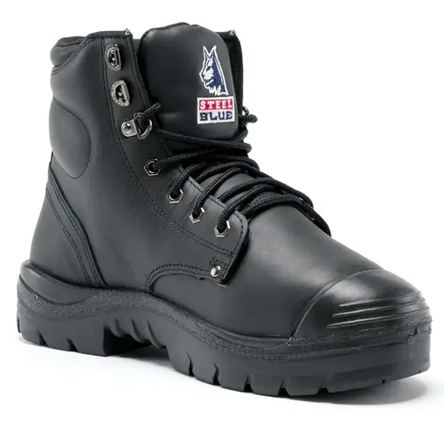 Beperkt Aanbod Steel Blue Argyle Werkschoen Heren S3 met Rits Nitril Zwart - maat 48