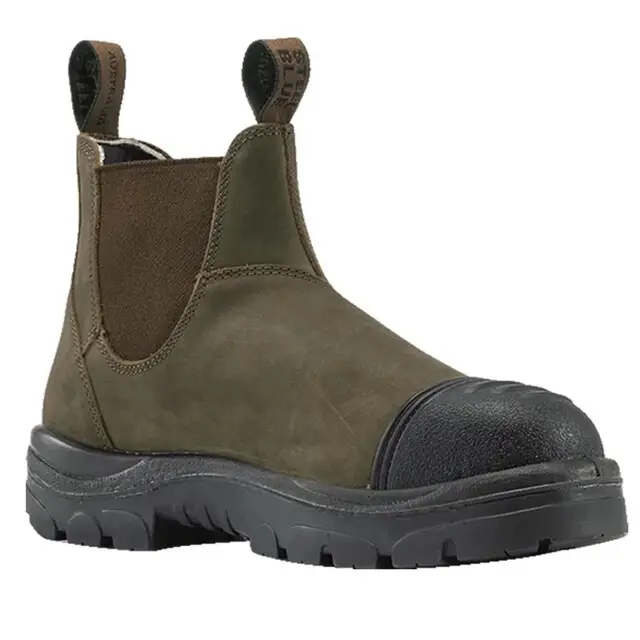 Steel Blue Hobart Werkschoen S3 Instapper Tpu Bruin - maat 49 Uitverkoop