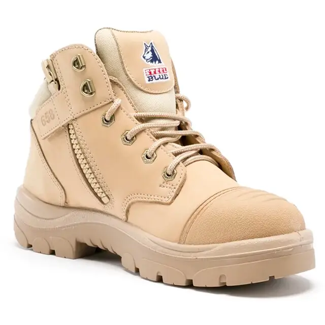 Nieuw Model Steel Blue Parkes Werkschoen S3 Heren met Rits Tpu Zand - maat 45