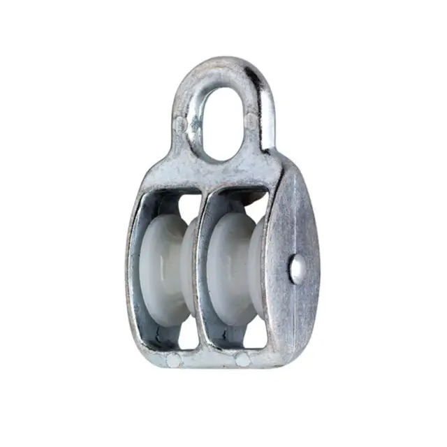 Speciale Aanbieding Katrol met nylon wiel / duplex / 06x20mm / verzinkt /