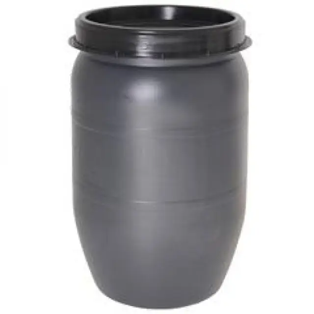 Direct Verzonden Voerton Met Schroefdeksel Grijs - 120 L