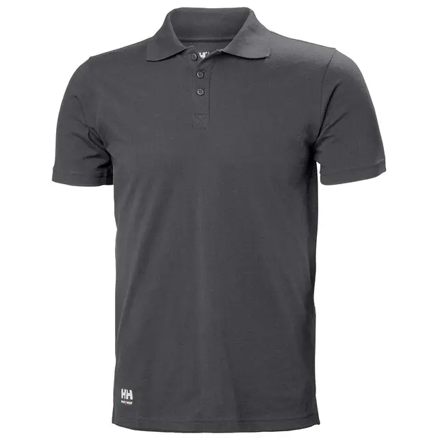 Helly Hansen Classic Polo Heren 970 Donkergrijs - Maat L Seizoensaanbieding