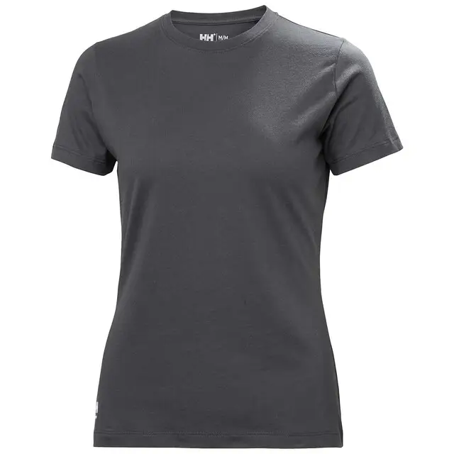Hoge Kwaliteit Helly Hansen W Classic T-Shirt Dames 970 Donkergrijs - Maat 3XL