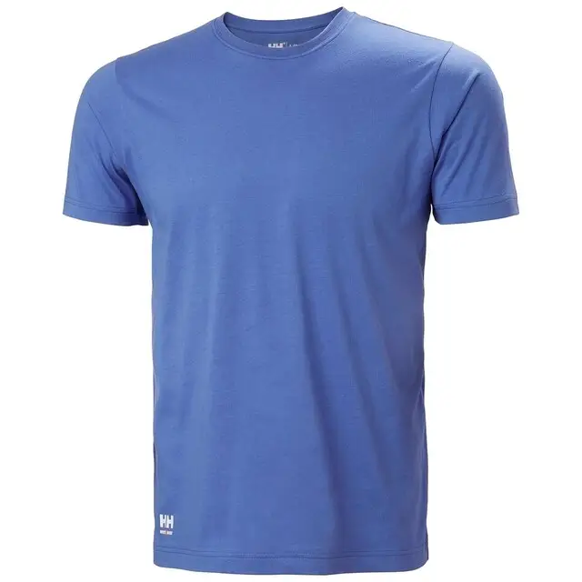 Beperkte Voorraad Helly Hansen Classic T-Shirt Heren 558 Steen Blauw - Maat XL