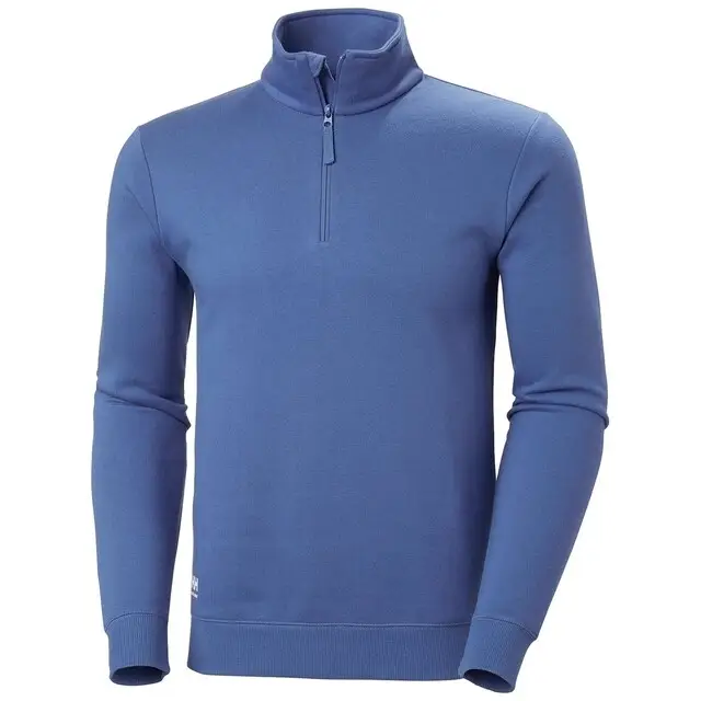 Garantie Inbegrepen Helly Hansen Classic Half Zip Sweatshirt Heren 558 Steen Blauw - Maat 5XL