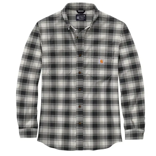 Direct Verzonden Carhartt Flannel L/s Plaid Shirt Malt XL