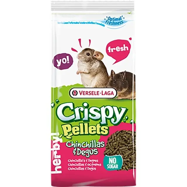 Versele-Laga Crispy Chinchillas & Degus Korrelvoeding - 1 kg Rechtstreeks Van De Fabrikant