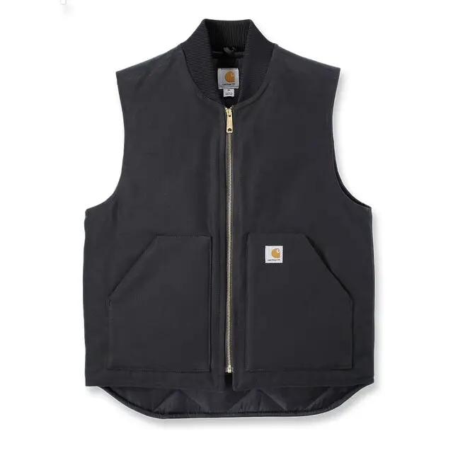 Carhartt Relaxed Fit Firm Duck Bodywarmer Zwart - maat L Goedkoop