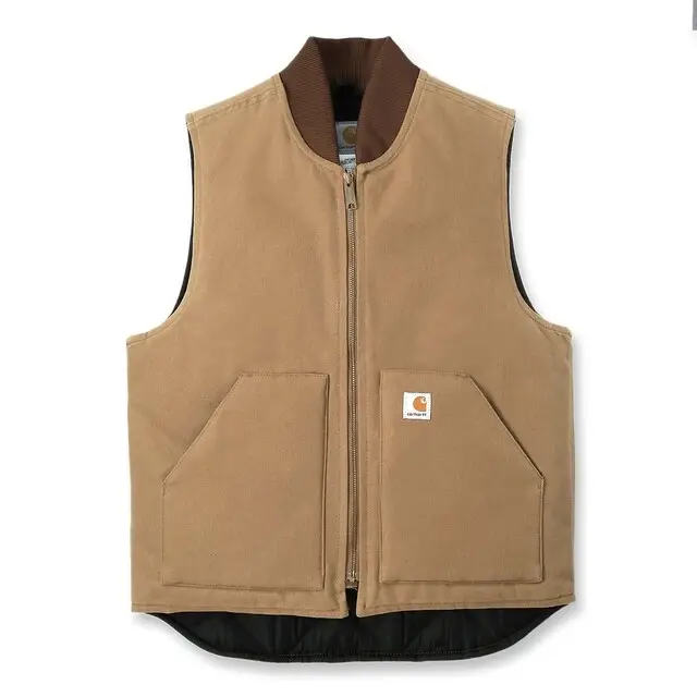 Carhartt Relaxed Fit Firm Duck Bodywarmer Bruin - maat L Betrouwbaar