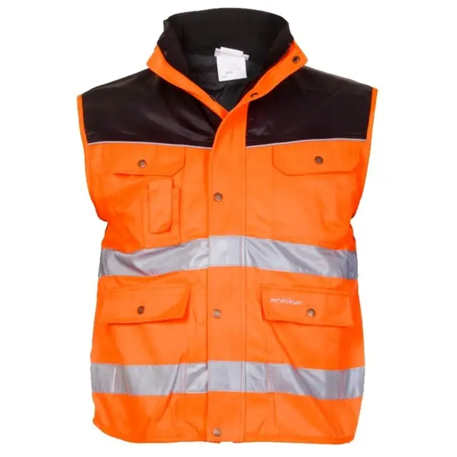 Betrouwbaar Hydrowear Hi-Vis Bodywarmer Hoorn Oranje Zwart - Maat M