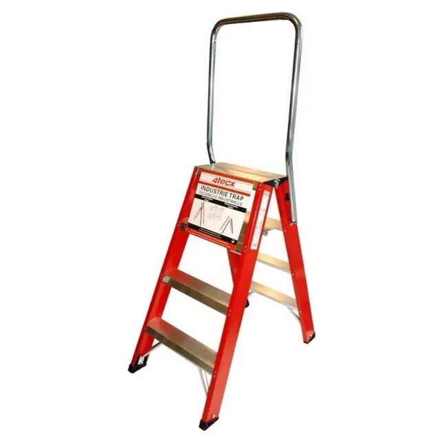 4Tecx Dubbel Oploopbare Industrietrap Aluminium – 2x10 treden Shop Nu