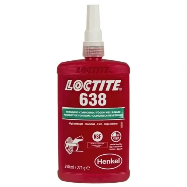 Snelle Levering LOCTITE® 638 Anaerobe Cilindrische Bevestiging - 250 ml