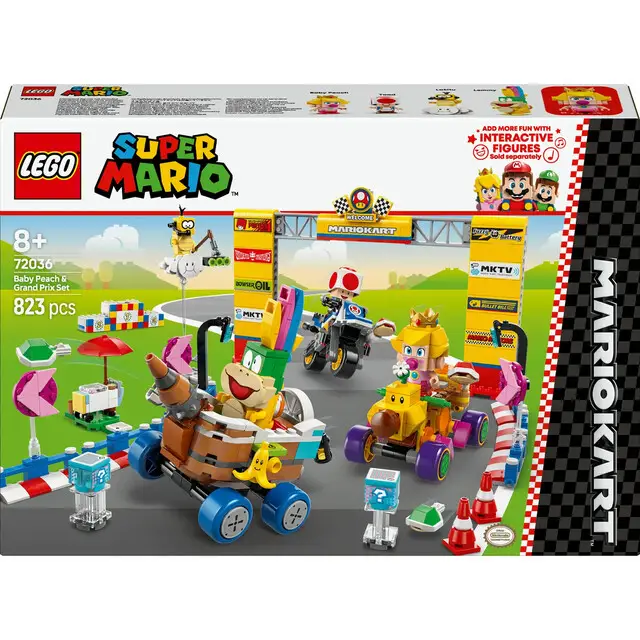 Shop Nu Lego 72036 Super Mario Kart Baby Peach & Grand Prix Set