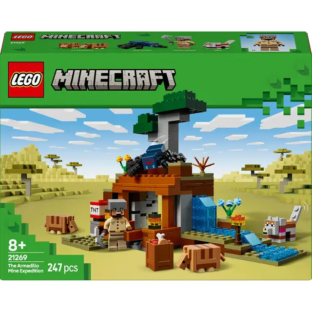 Lage Kosten Lego 21269 Minecraft The Armadillo Mine Expedition