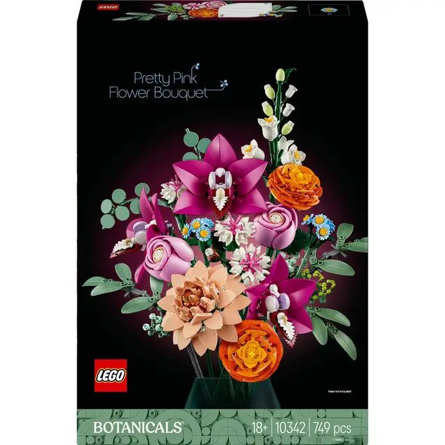 Topkwaliteit Lego 10342 Icons Botanical Pretty pink Flower Bouquet