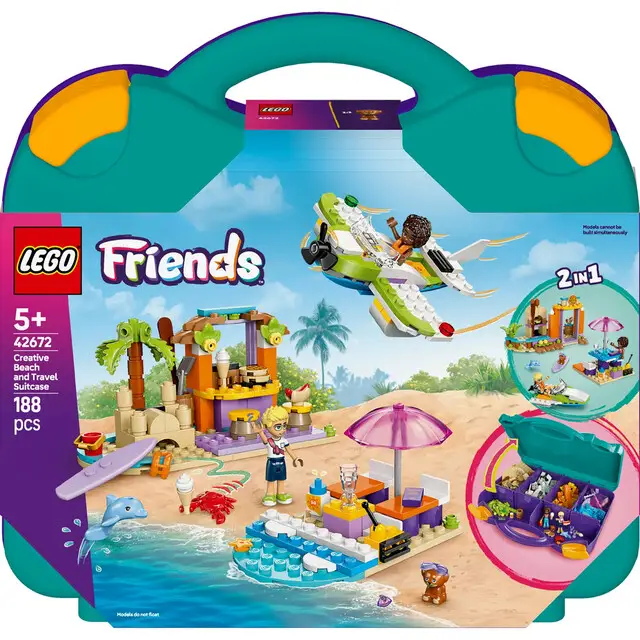 Lego 42672 Friends Creative Beach and Travel Suitcase Ambachtelijk