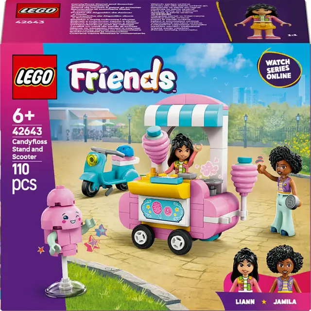Bestel Nu Lego 42643 Friends Cotton Candy Stand and Scooter